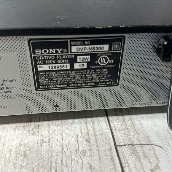 Sony DVP-NS300 DVD CD Video CD Player Tested Working - Picture 6 of 7